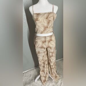 Tropical Print Women's Jumpsuit